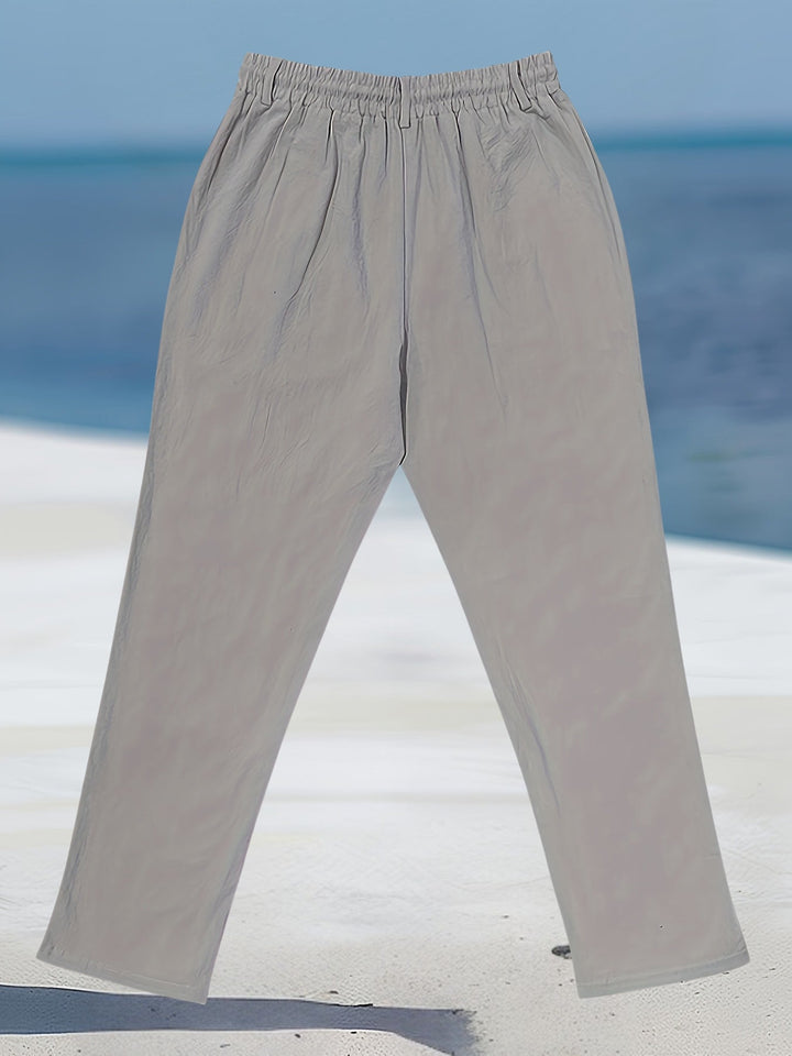 Aznar | Casual Linen Stretch Pants