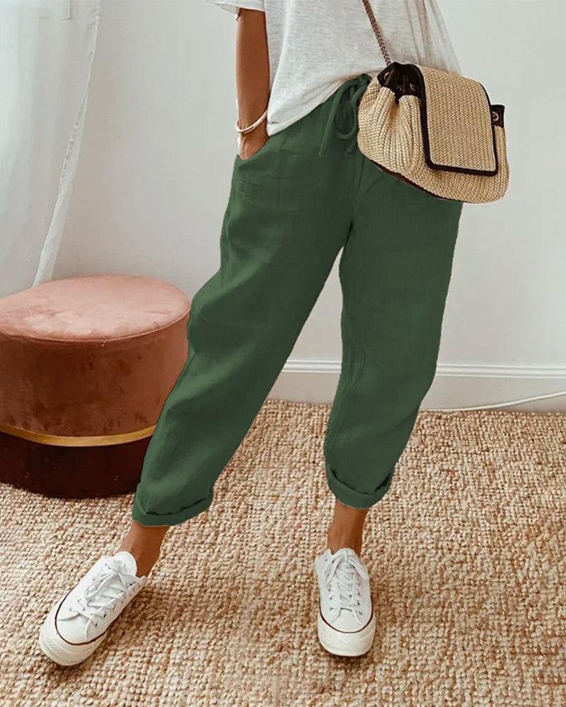 Leighton | Pantalon en Lin Respirant