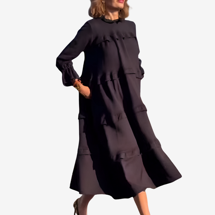 Lauren | Midi Ruffle Dress