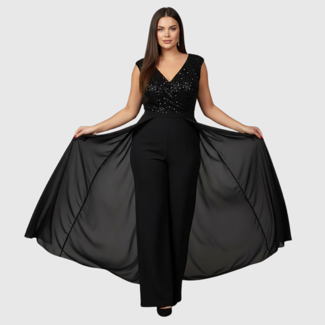 Zoraida Quinn | Elegant Sleeveless Jumpsuit Dress