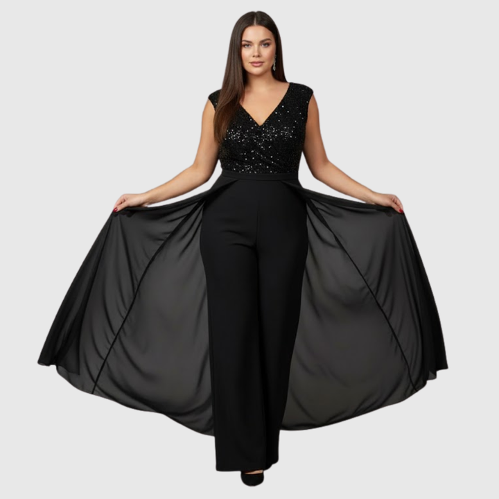 Zoraida Quinn | Elegant Sleeveless Jumpsuit Dress