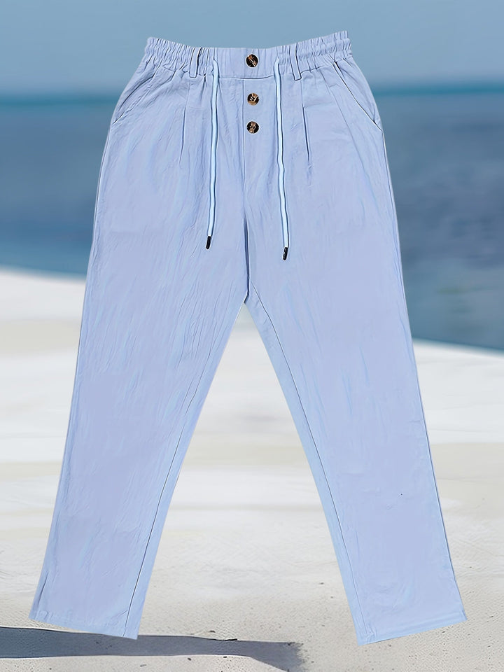 Aznar | Casual Linen Stretch Pants