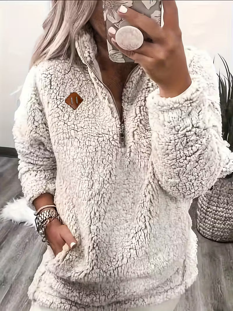 Humera™ | Elegant Zip-Up Sweater