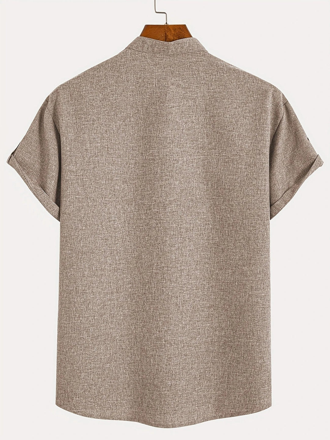Caelum | Elegant Short-Sleeve Shirt with High Collar