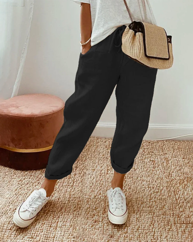 Leighton | Pantalon en Lin Respirant