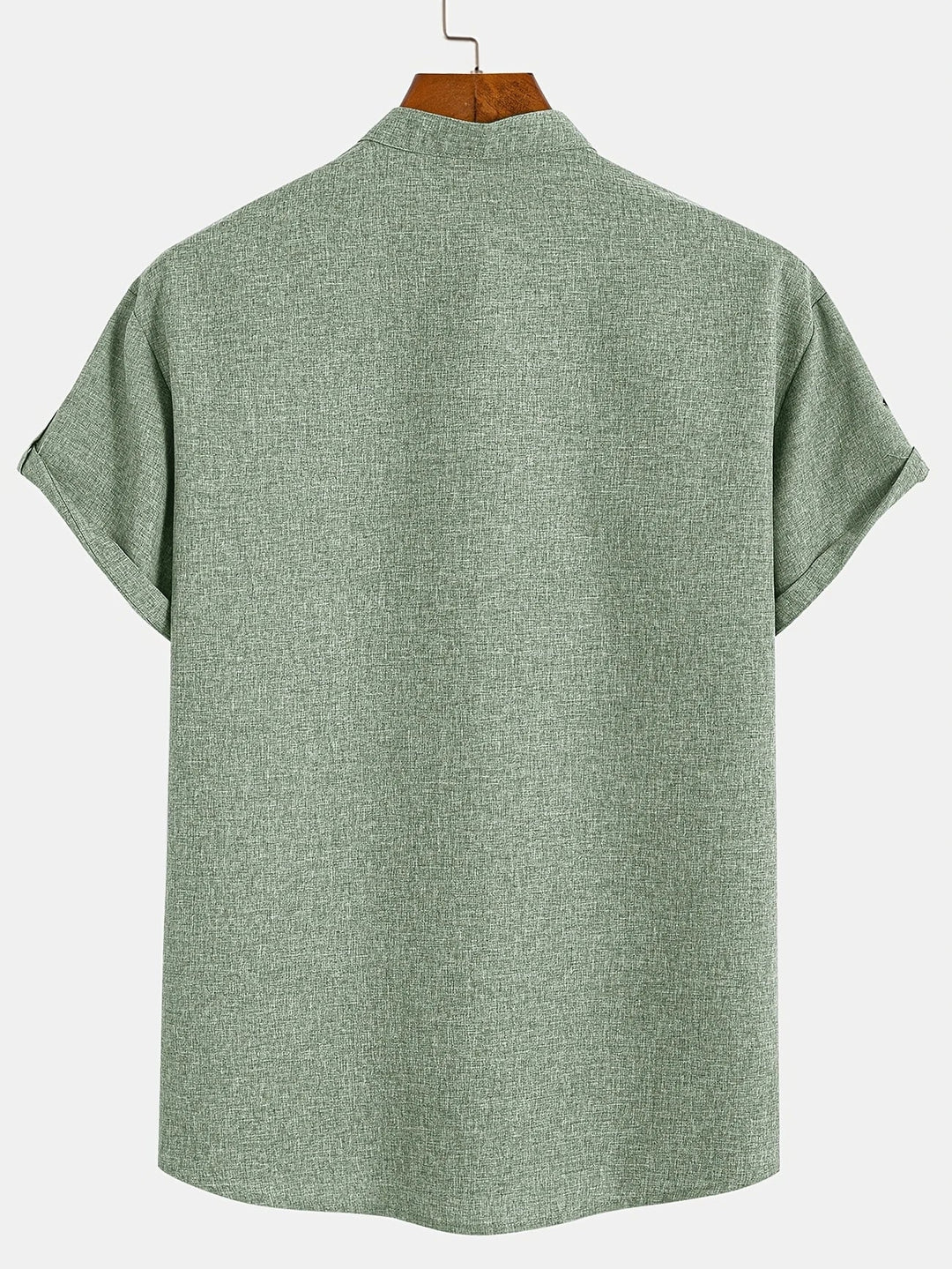Caelum | Elegant Short-Sleeve Shirt with High Collar
