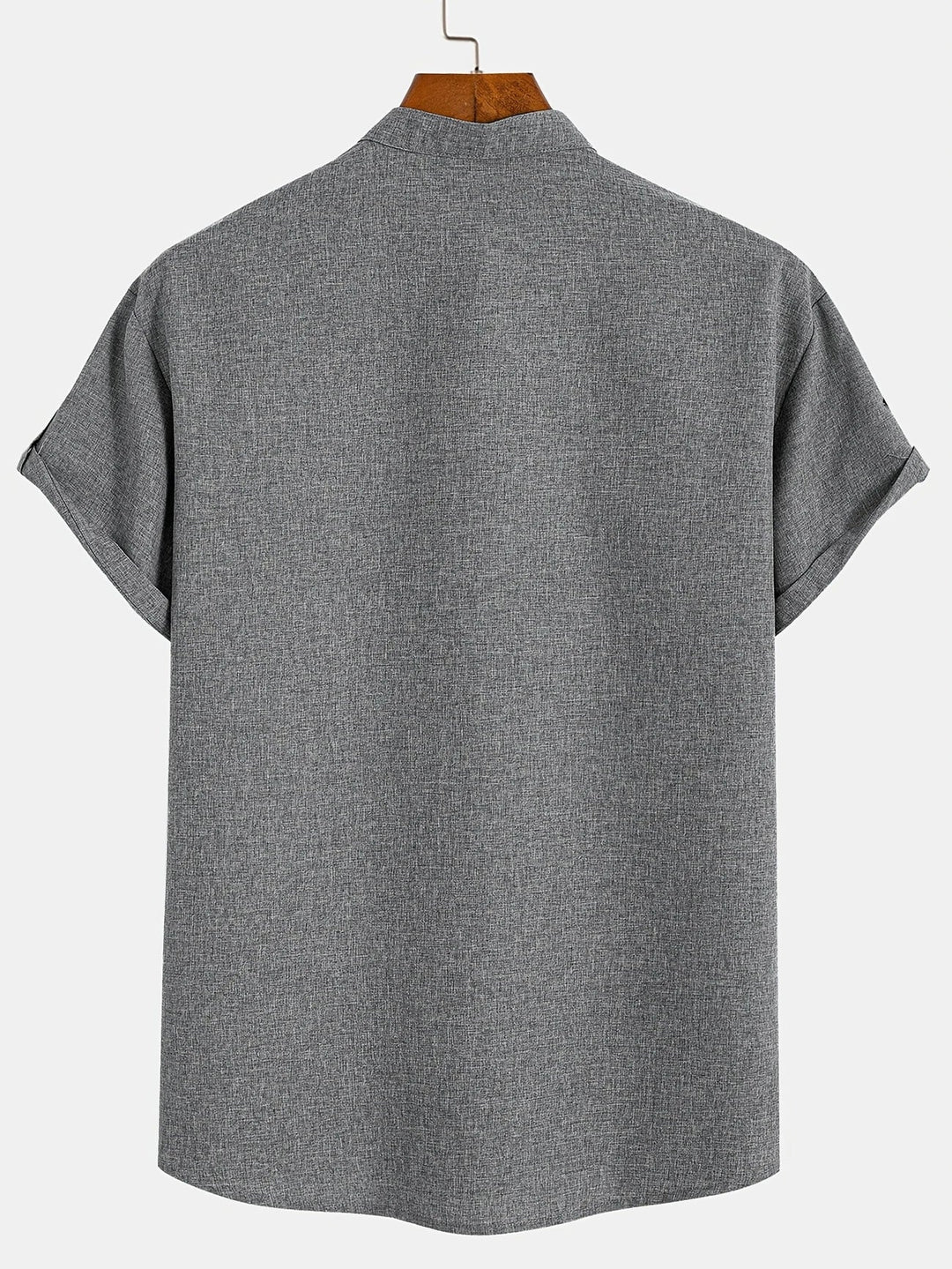 Caelum | Elegant Short-Sleeve Shirt with High Collar