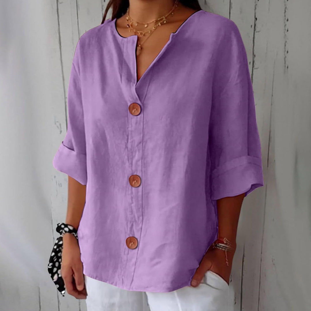 Clara | Casual Textured Blouse
