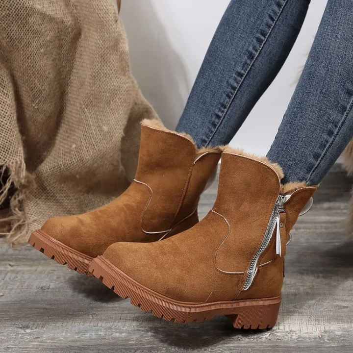 Luisaa | Winter Boots with Side Zipper