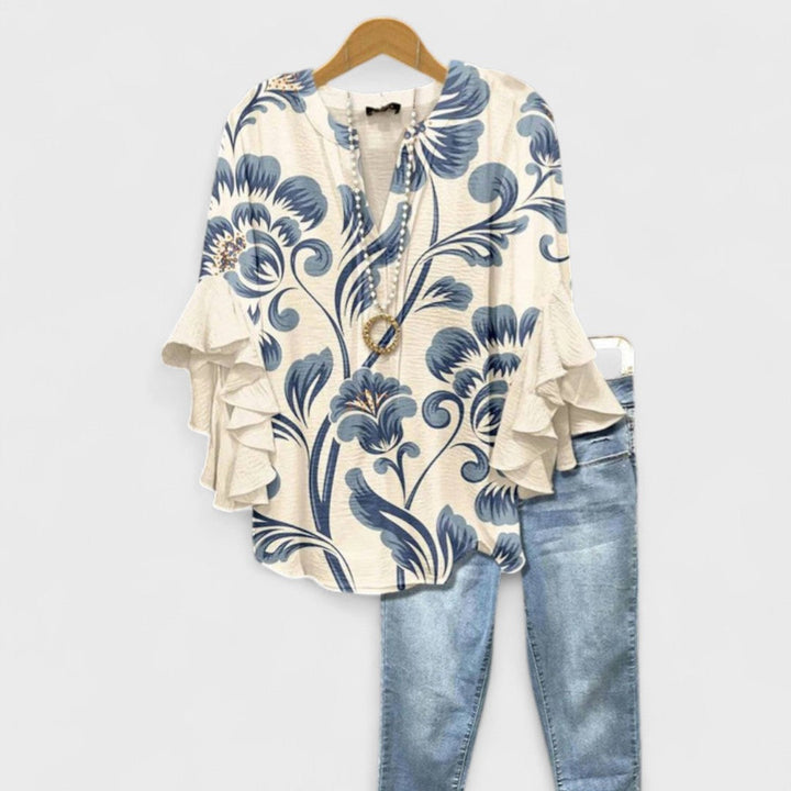 Toinette | Elegant Printed Blouse