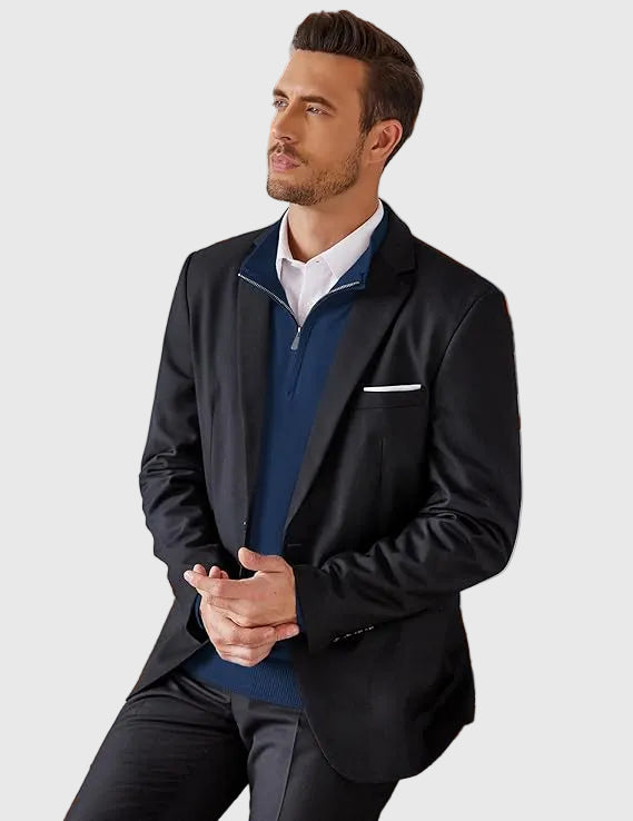 Luca | Modern Quarter Zip Sweater