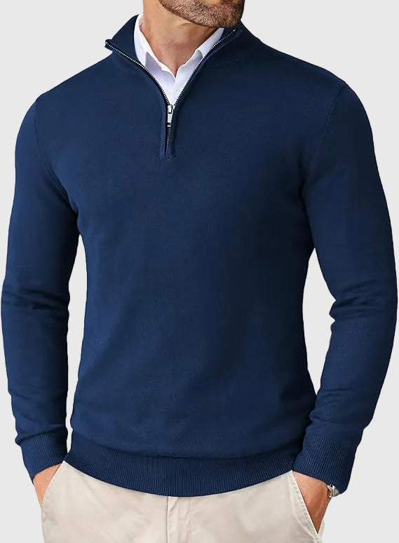 Luca | Modern Quarter Zip Sweater