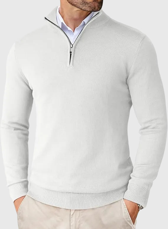 Luca | Modern Quarter Zip Sweater