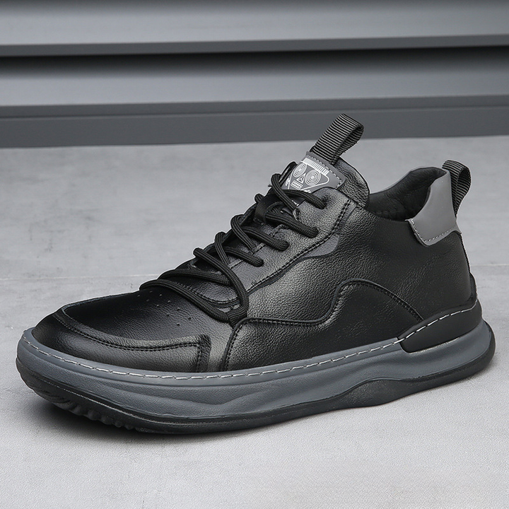 ALBERTI LEATHER TRAINERS