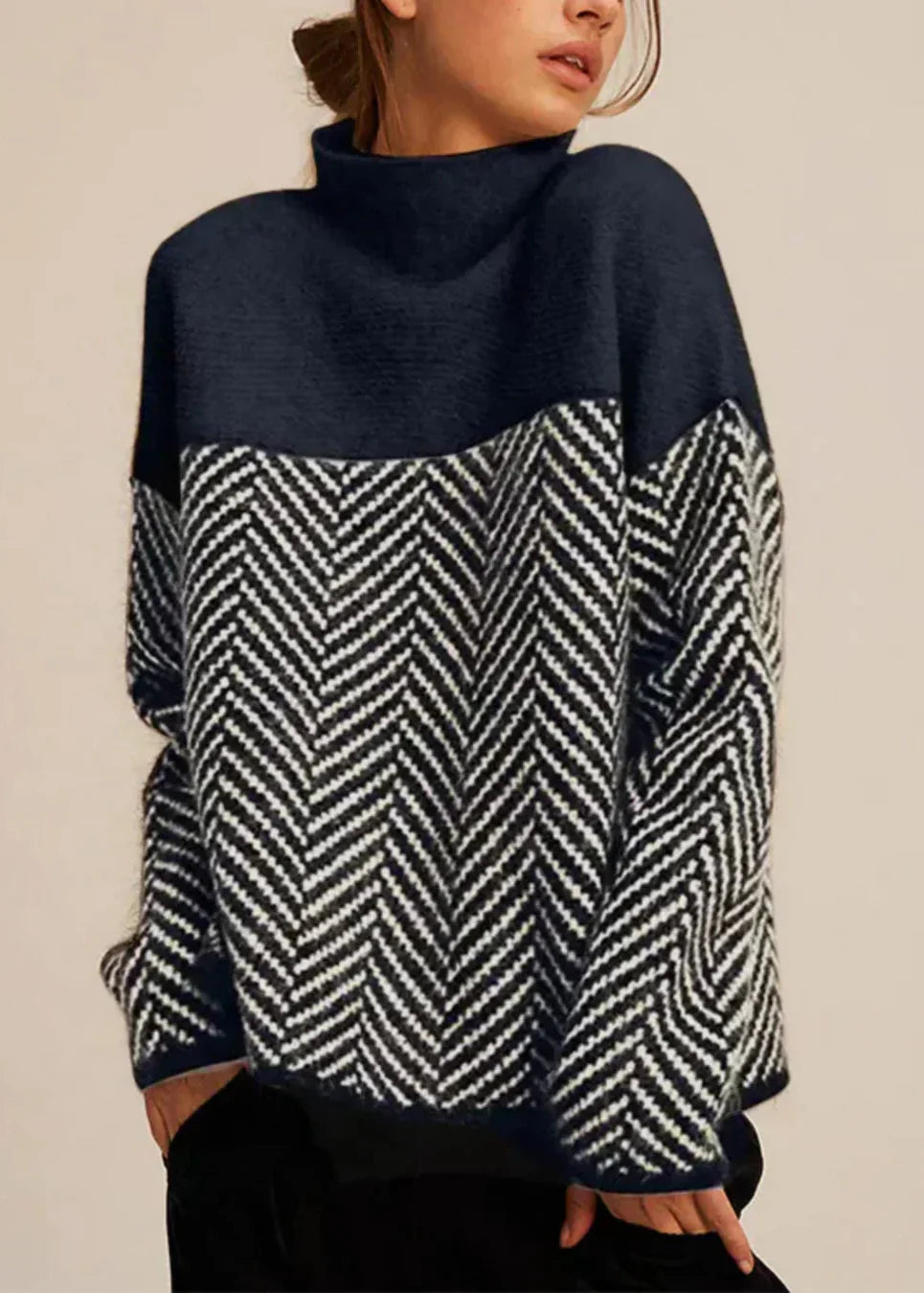 Malene | Cotton Turtleneck Sweater