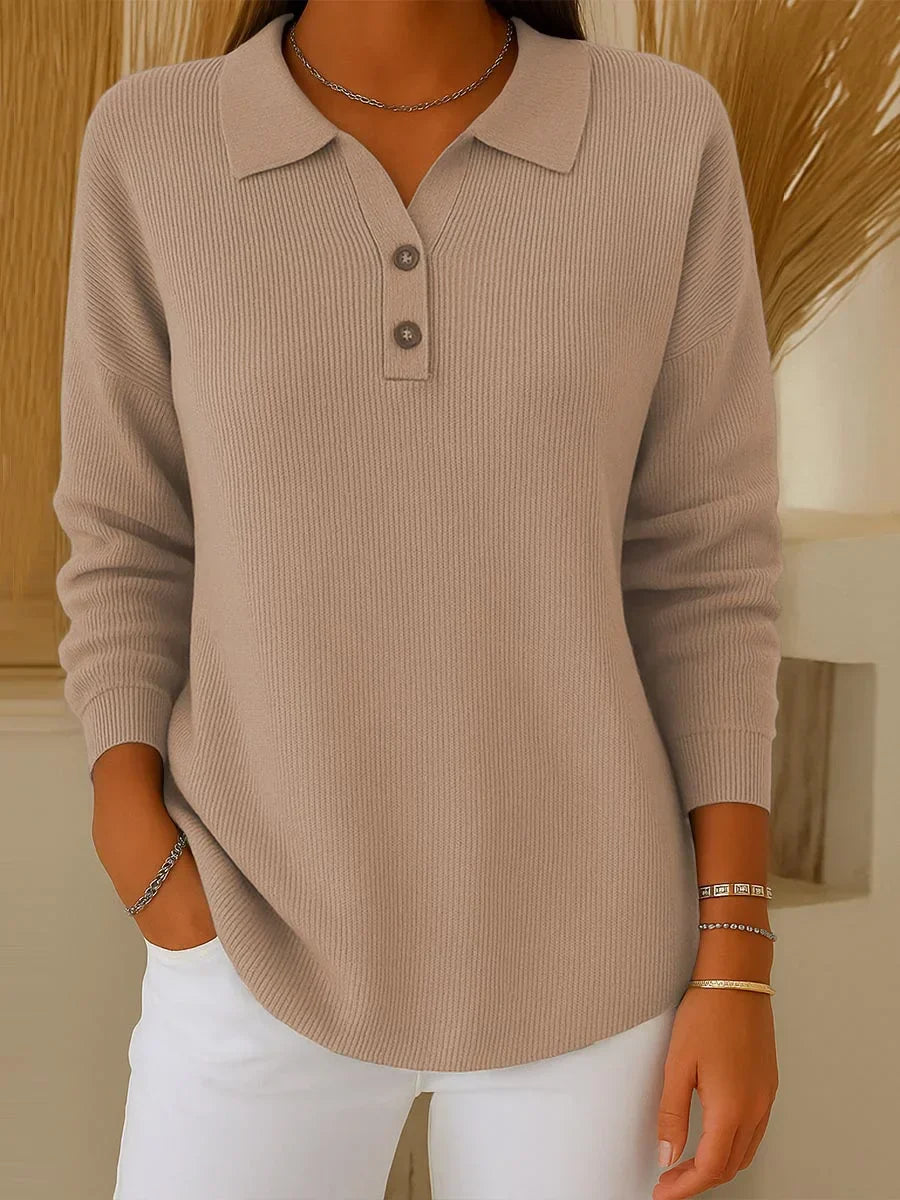 Aranka | Long Sleeve Shirt with Lapel Collar