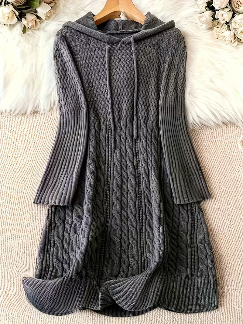Jakynta | Casual Hooded Sweater Dress