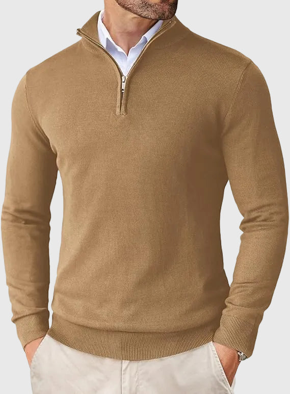 Luca | Modern Quarter Zip Sweater
