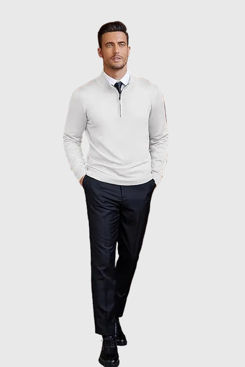 Luca | Modern Quarter Zip Sweater