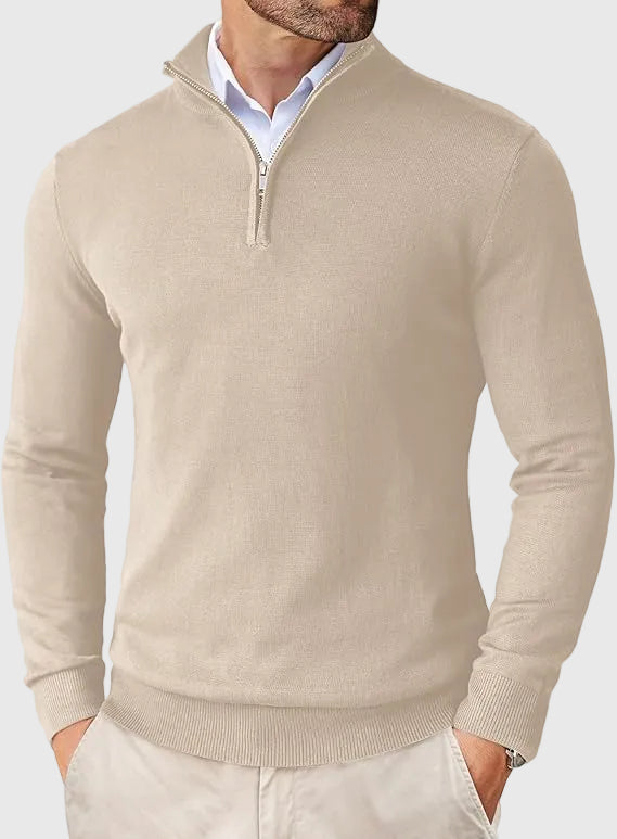 Luca | Modern Quarter Zip Sweater