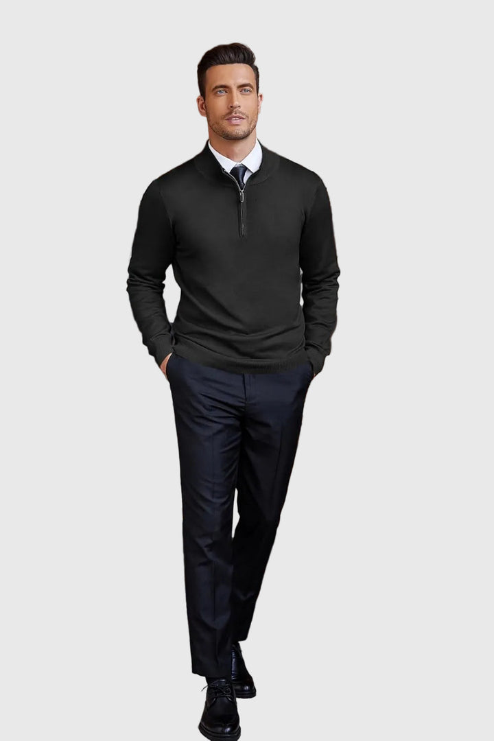 Luca | Modern Quarter Zip Sweater