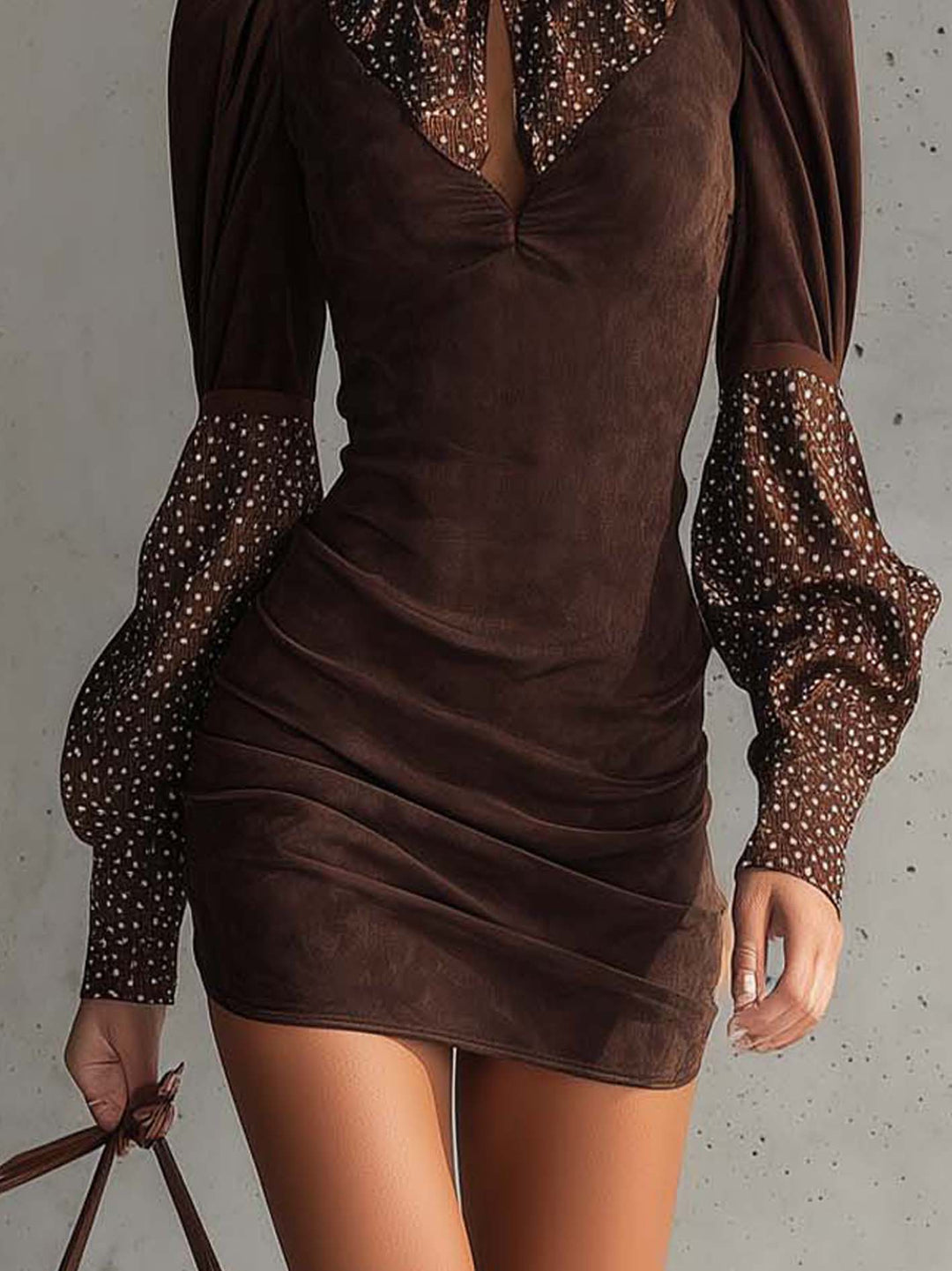Paully | Suede Bodycon Dress