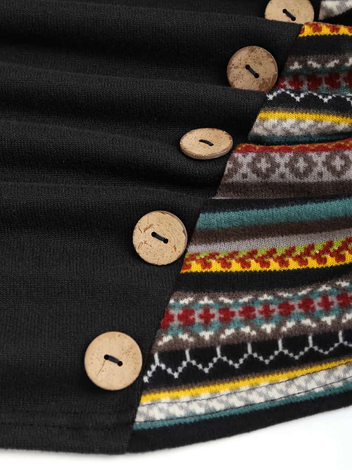 Amilene | Patterned Casual Pullover Hoodie