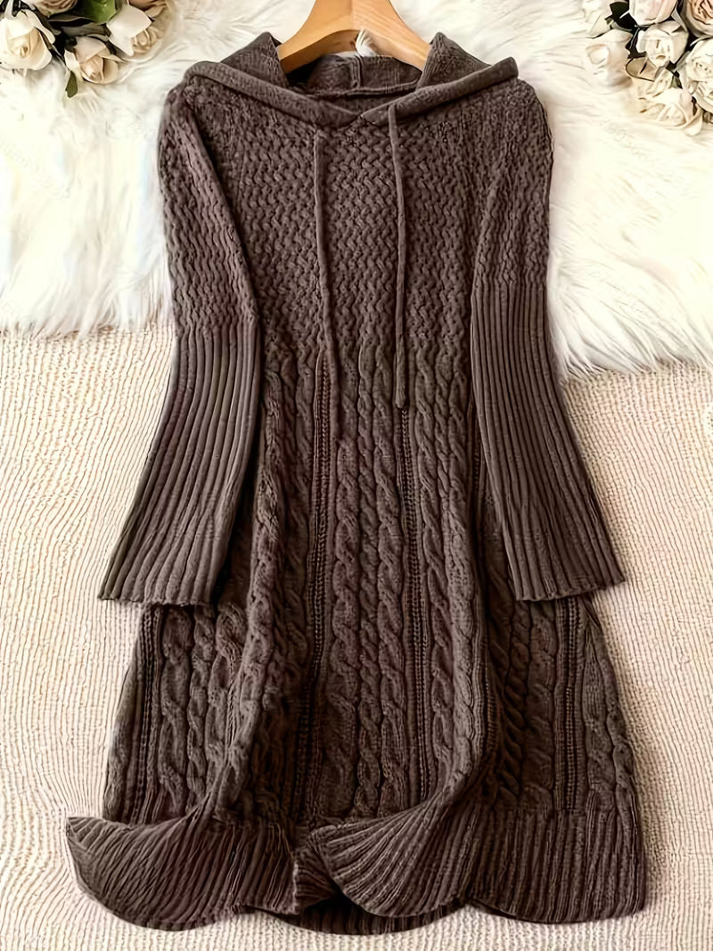 Jakynta | Casual Hooded Sweater Dress