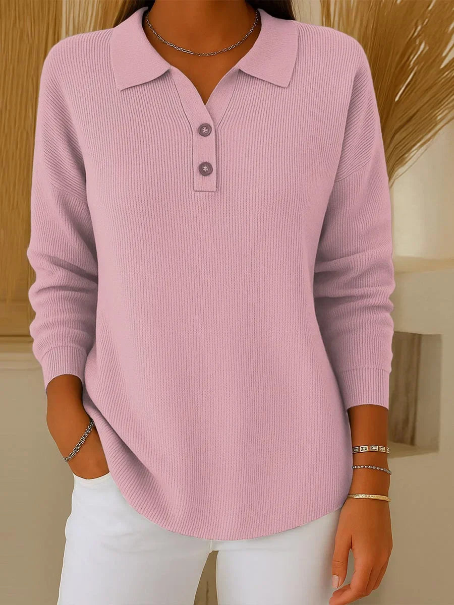 Aranka | Long Sleeve Shirt with Lapel Collar