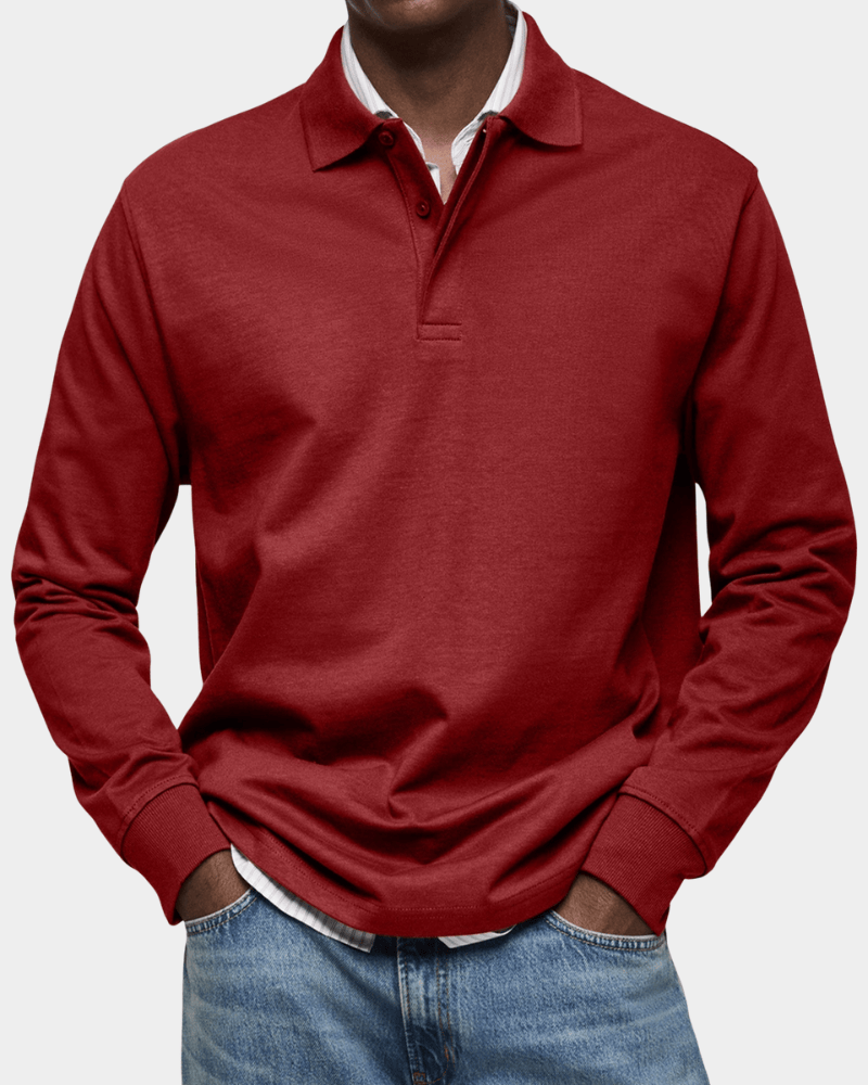 Ferran | Textured Knit Polo Shirt