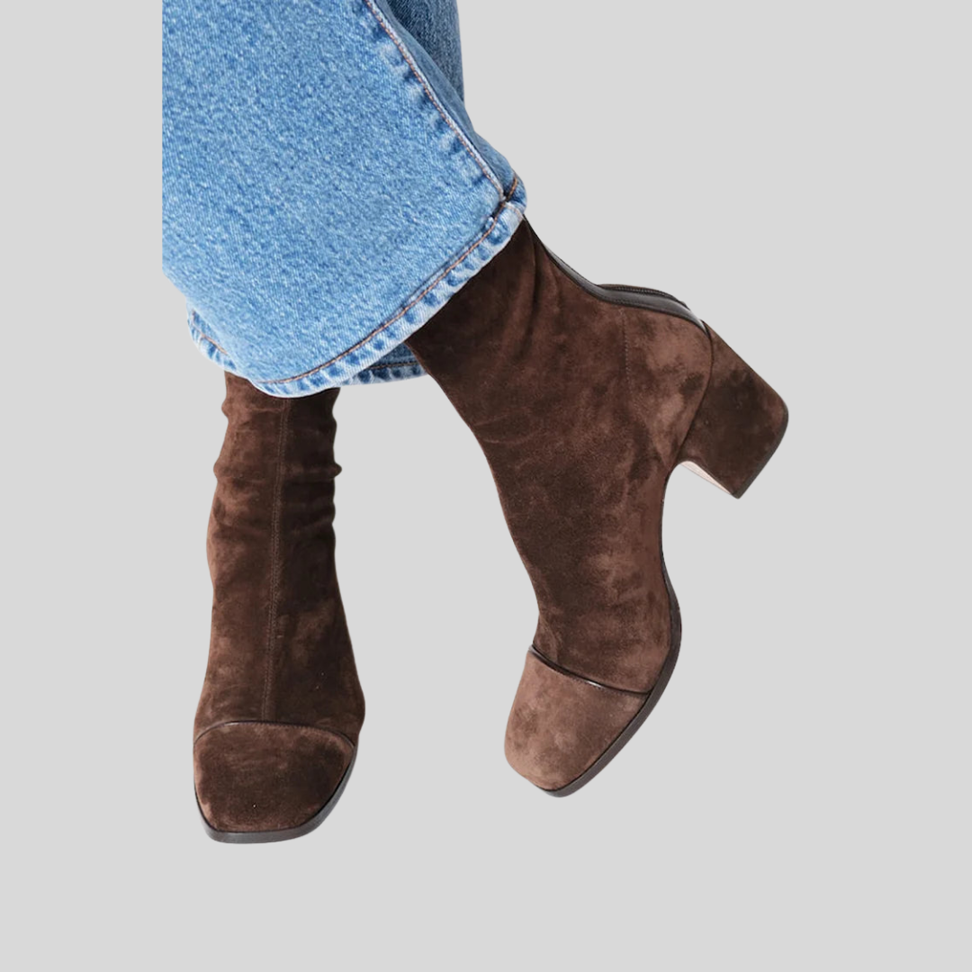 Victoria | Square Toe Heeled Boots