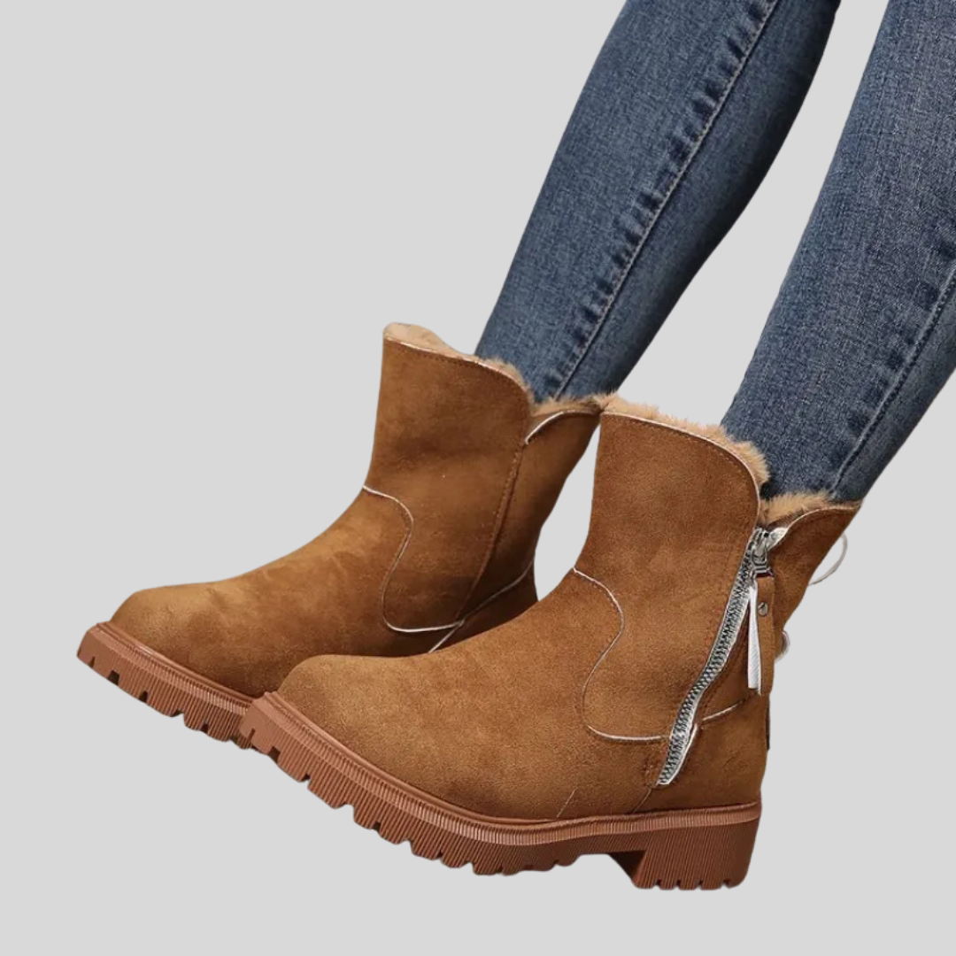 Luisaa | Winter Boots with Side Zipper