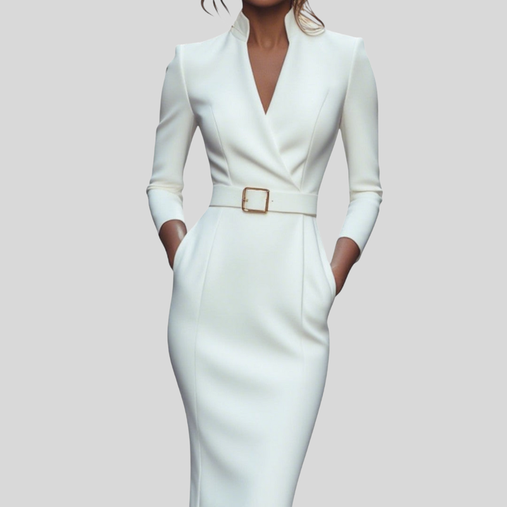 Miriam | Elegant Belted Dress