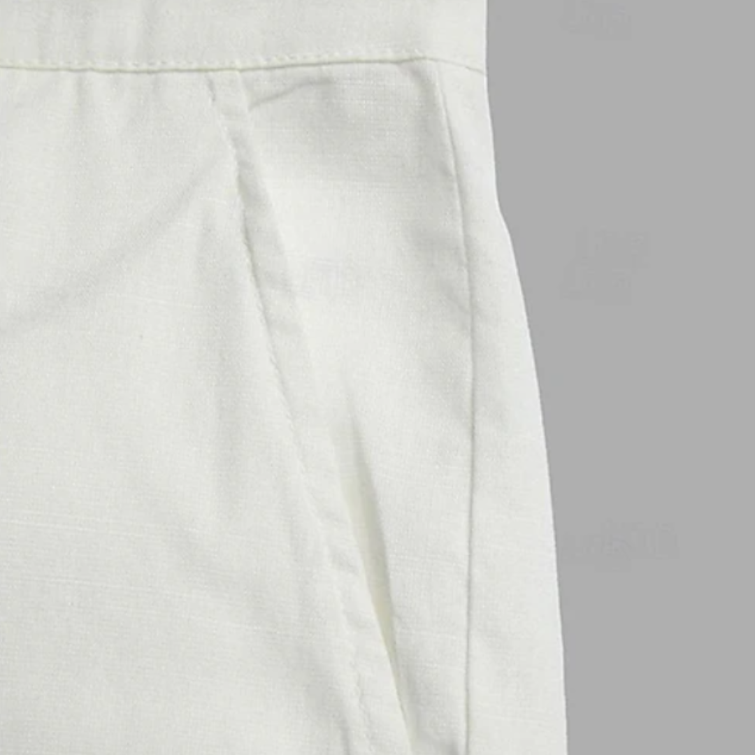 Tim | Relaxed Multi-Pocket Linen Trousers