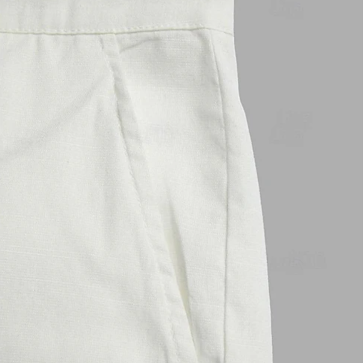 Tim | Relaxed Multi-Pocket Linen Trousers