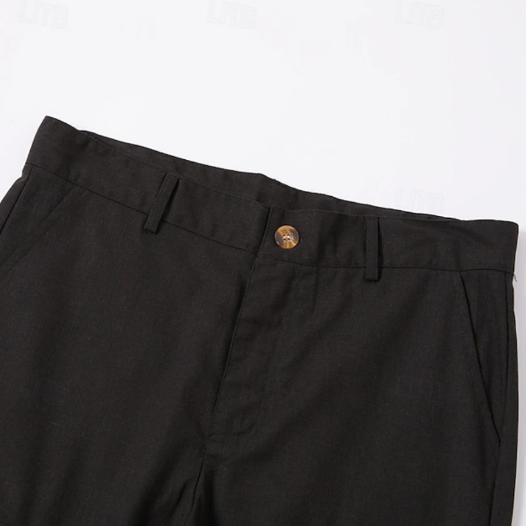 Tim | Relaxed Multi-Pocket Linen Trousers