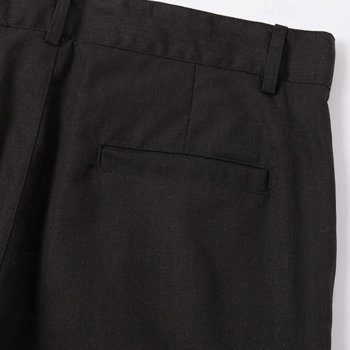 Tim | Relaxed Multi-Pocket Linen Trousers