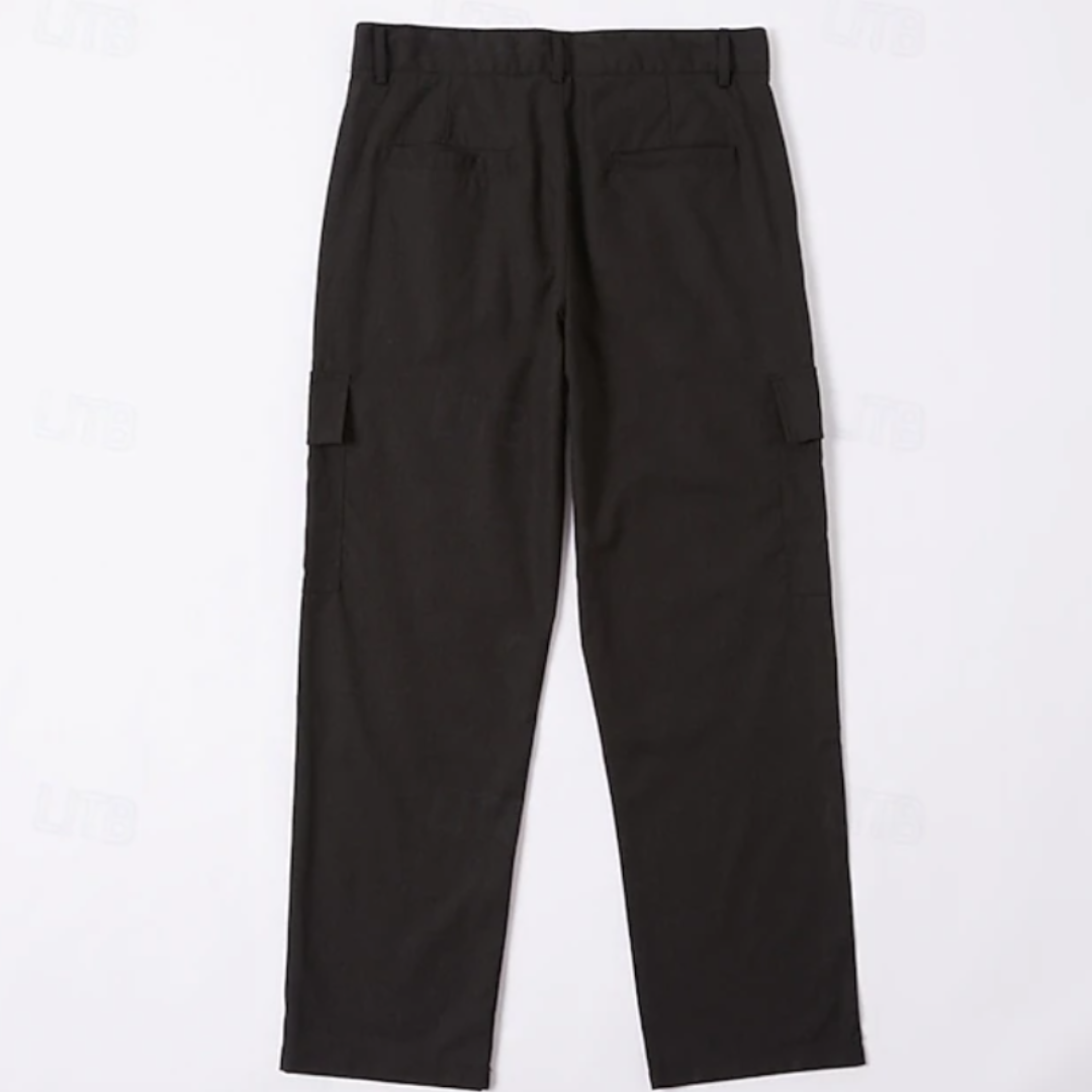 Tim | Relaxed Multi-Pocket Linen Trousers