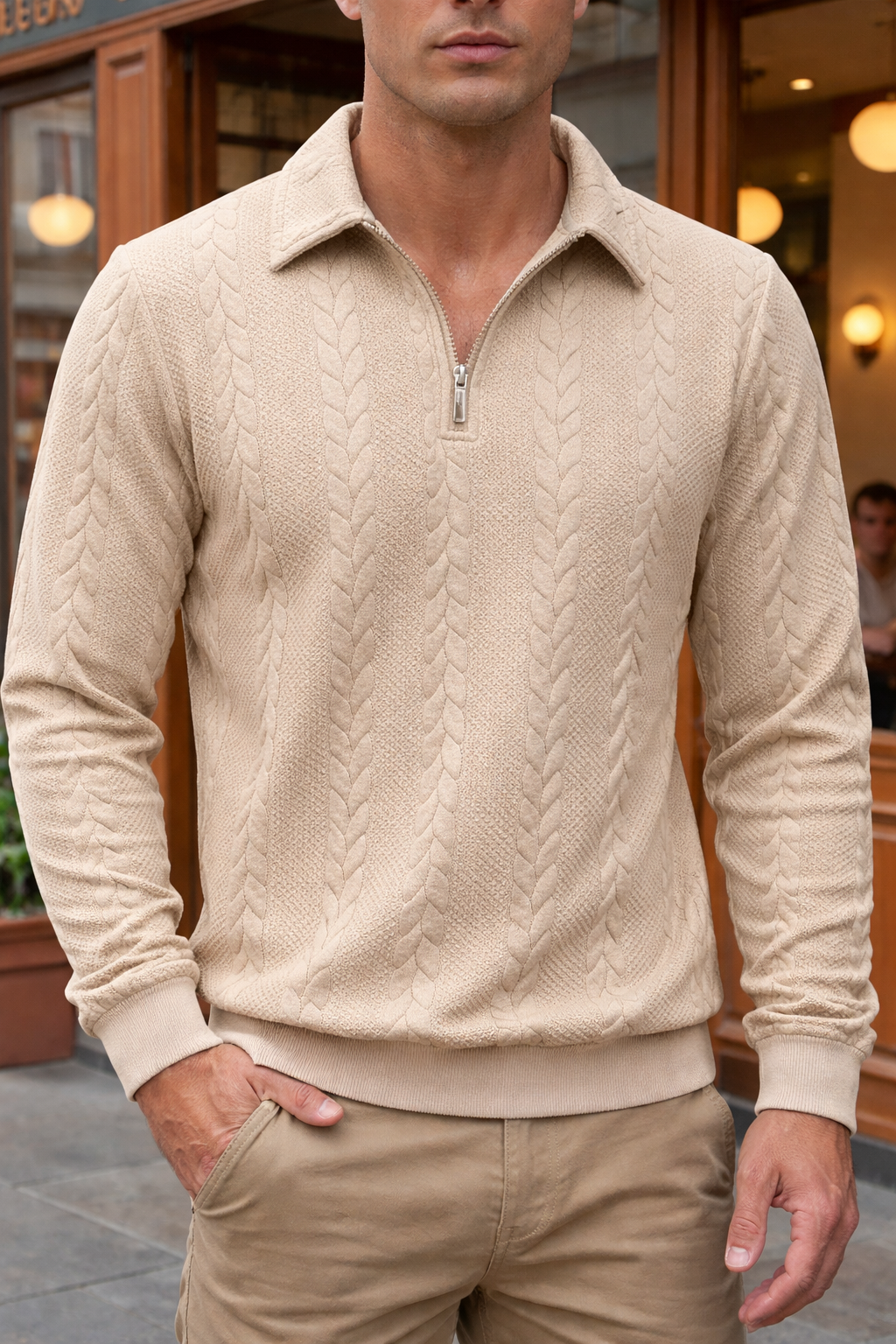 Orvel | Stylish Casual Zip-Neck Sweater