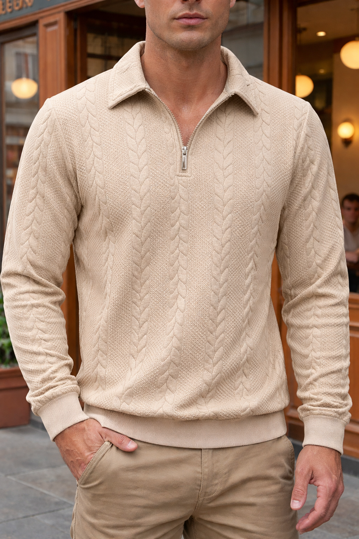 Orvel | Stylish Casual Zip-Neck Sweater