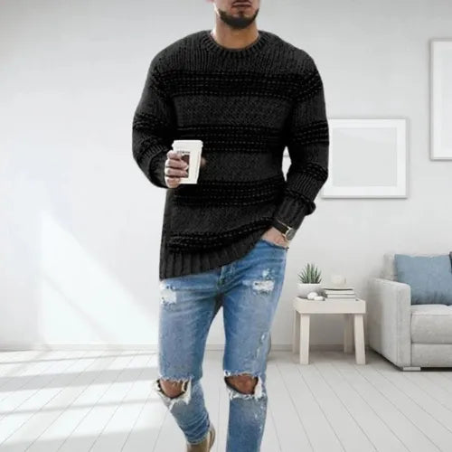 Darren | Striped Chunky Sweater