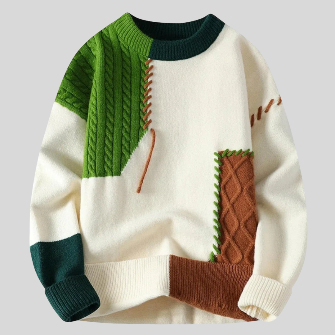 Alex | Patchwork Pullover