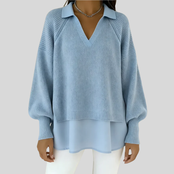 Selena | Elegant Layered-Effect Sweater