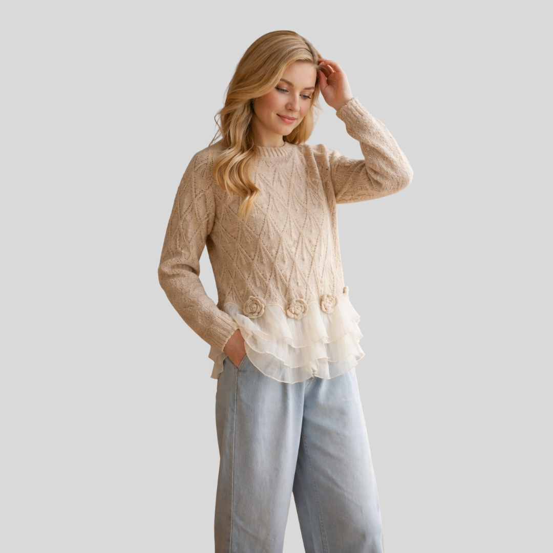 Taylor | Elegant Ruffle Cardigan