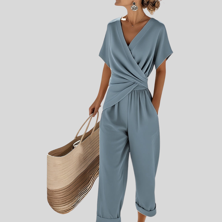Lyra | Draped Bow Two-Piece Set