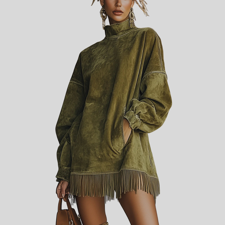 Sheri | Cozy Fringe Dress