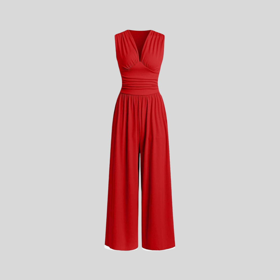 Quinn | Chic Sleeveless Wide-Leg Jumpsuit