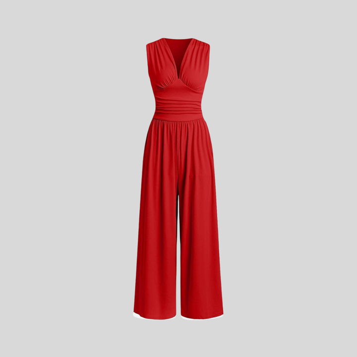 Quinn | Chic Sleeveless Wide-Leg Jumpsuit