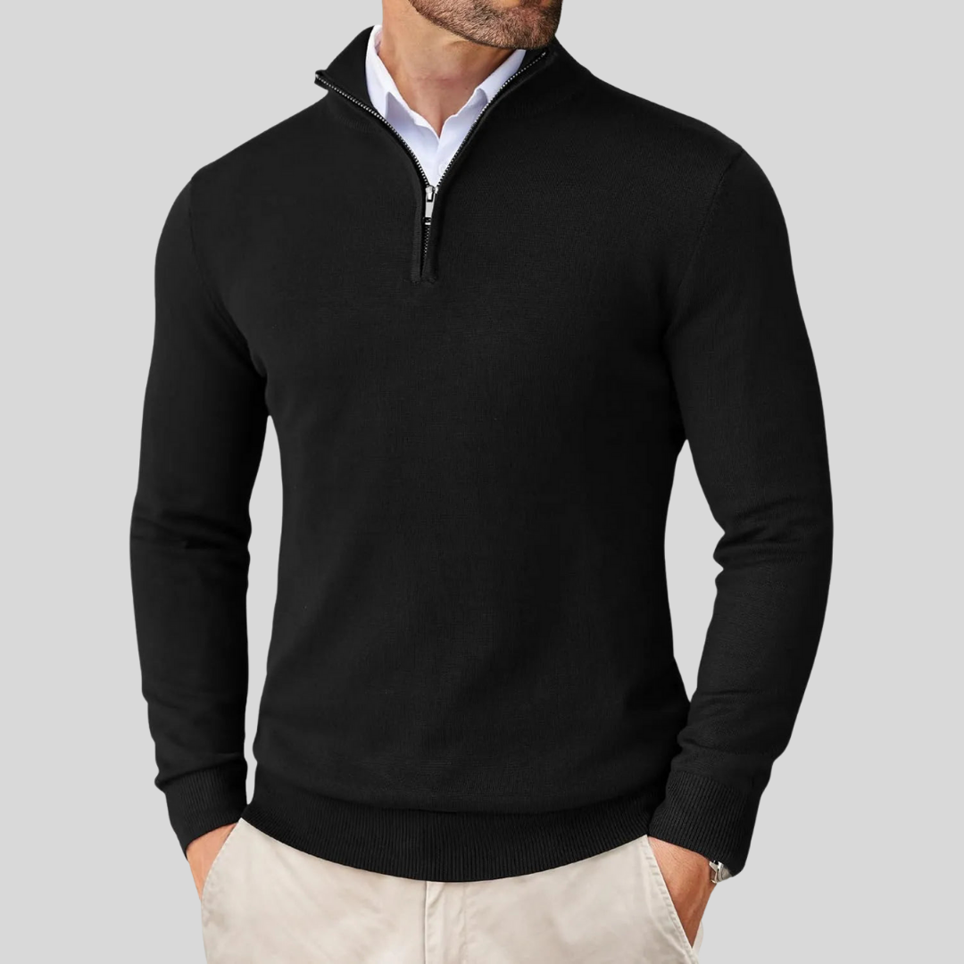 Luca | Modern Quarter Zip Sweater