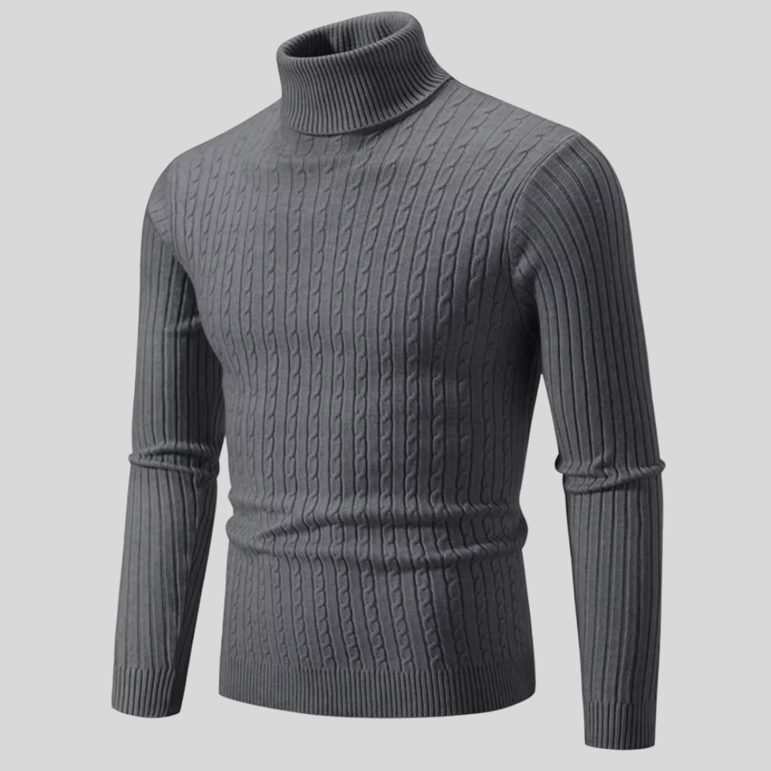 Victor | Warm knit sweater with turtleneck